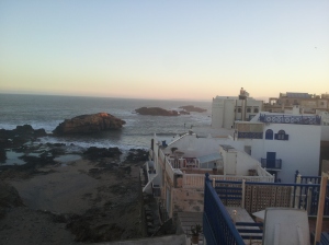 view from our balcony in Essaouira